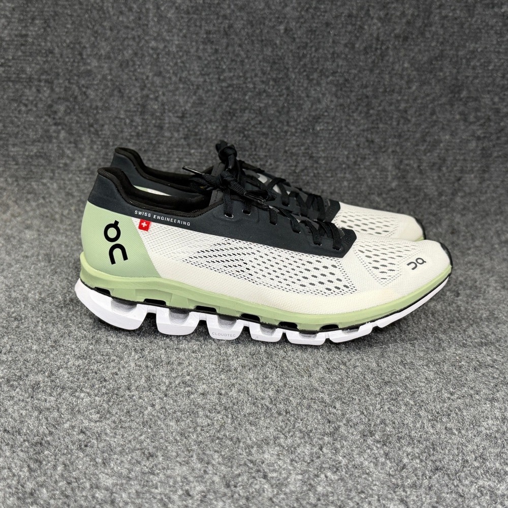 On Running Cloudboom Shoes Women's 6 White Green Athletic Run Racing Performance
